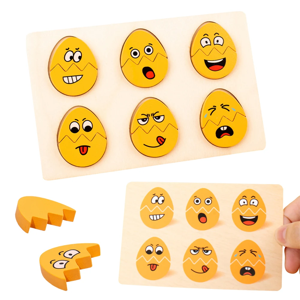 얼굴 표정 계란 여러 게임 모드 재미있는 계란 모양 장난감 몬테소리 장난감 감정 변화 계란 소년 소녀용