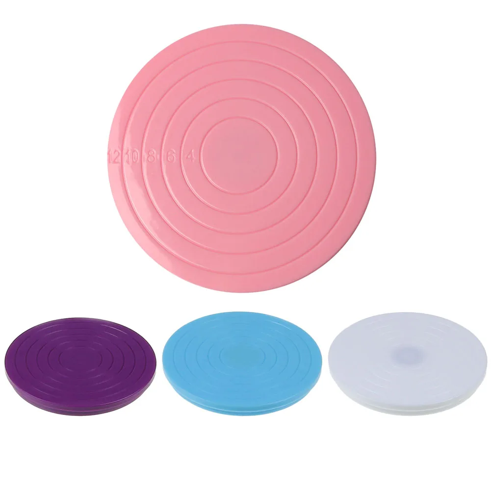 Description Picture 2 of item360 Degrees Rotating Revolving Plate Cake Decorating Turntable Stand Pastry Baking Round Cake Stand Kitchen Baking Tools