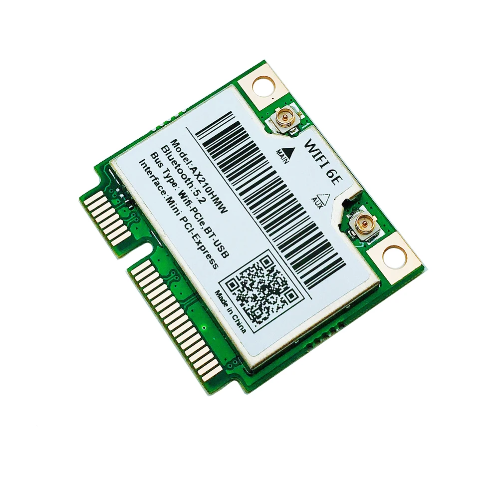Wifi 6e Ax210hmw Mini Pcie Wifi Cartão para Intel Ax210 5374mbps Bluetooth5.2 802.11ax 2.4g 5g 6g Wifi Ax210 Adaptador sem Fio Novo - Imagem 2