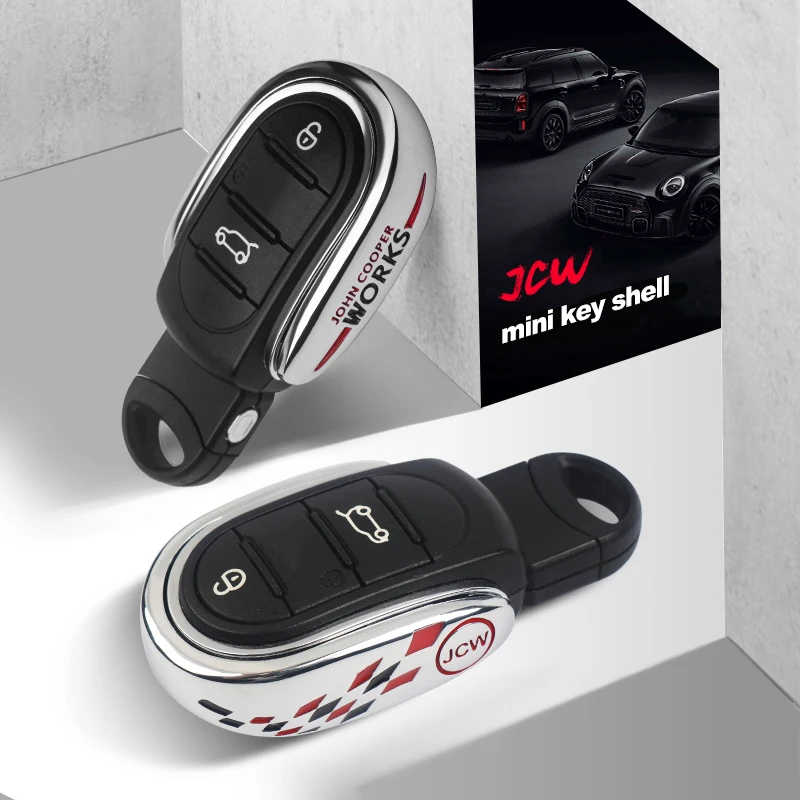 Car Styling Alloy Key Case Cover Chain Union Jack For Bmw Mini Cooper