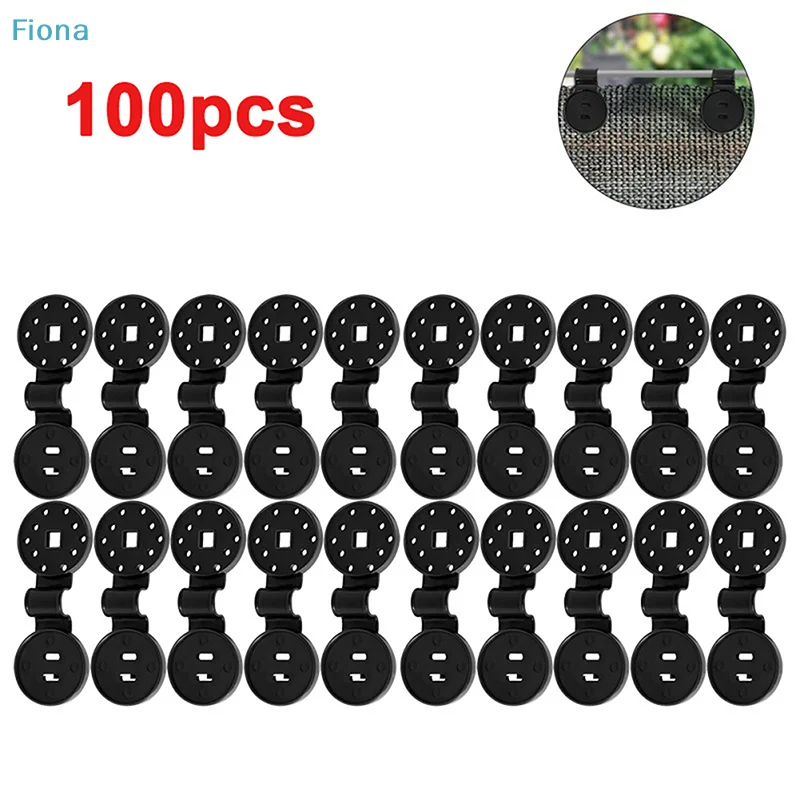��100Pcs Shade Cloth Plastic Clips Sun Shade Net Clips Greenhouse Fabric Fixing Clamps Grommet Fence Netting Hook