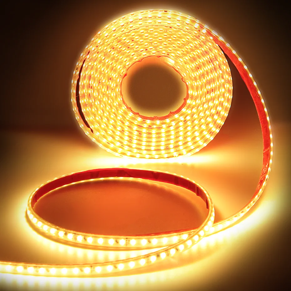 Super Bright Waterproof LED Strip Light with Adhesive Backing and EU Plug