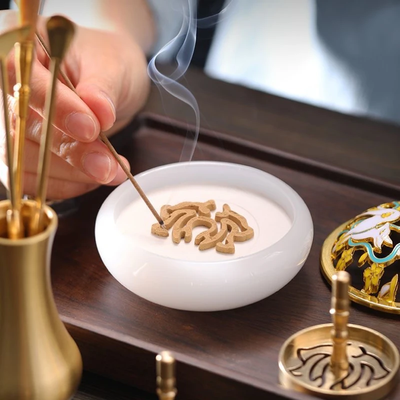 Ancient Glaze Incense Burner Household Tea Table Ceremony Ornaments Home Decoration
