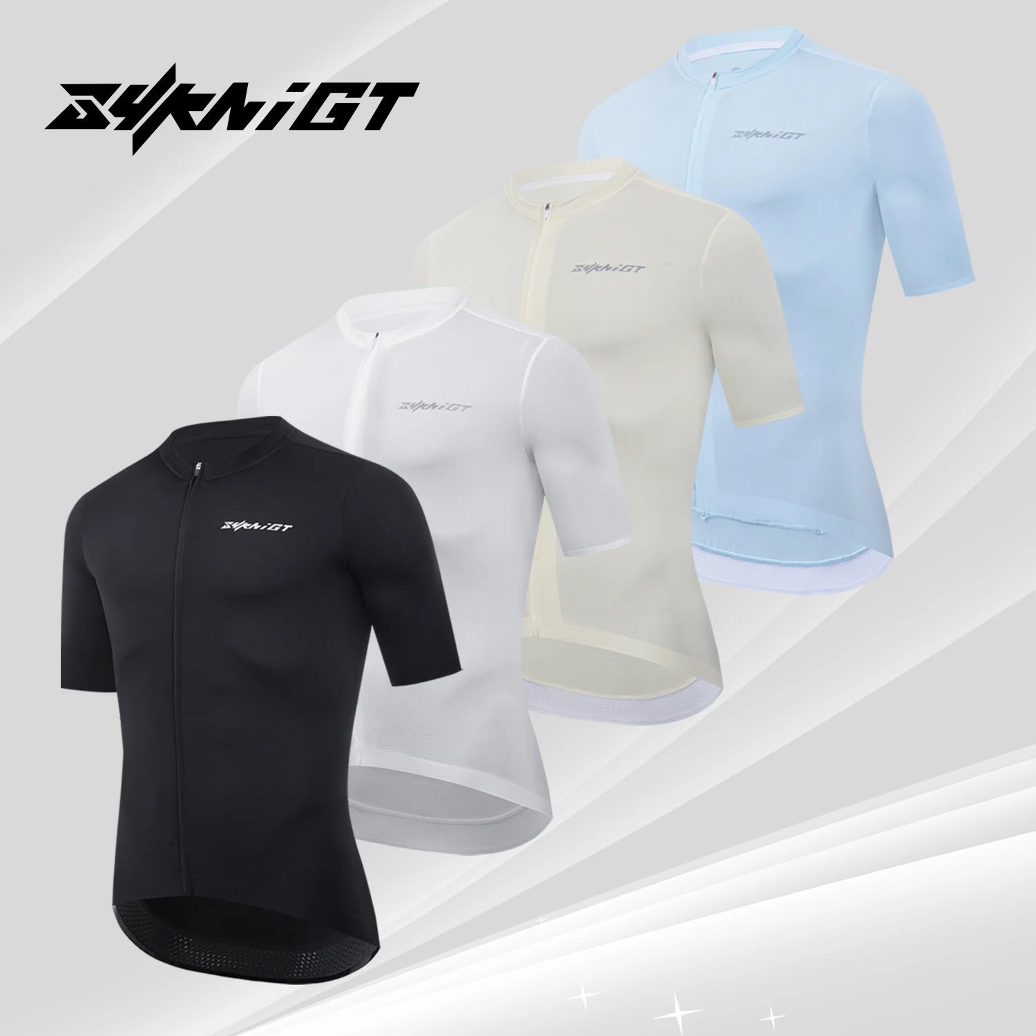 ZYKNIGT Summer cycling clothes men jerseys breathable cycling short sleeved tops professional road shirts