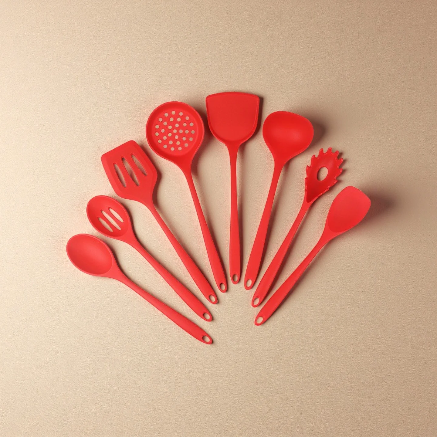 Silicone Kitchen Utensils Set - Non-Stick, Dishwasher Safe Cooking Tools
