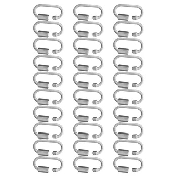 Good-4MM Quick Connect, D-Link,Heavy Duty Stainless Steel Quick Connect For Hammocks, Camping And Outdoor Equipment (30Pcs)