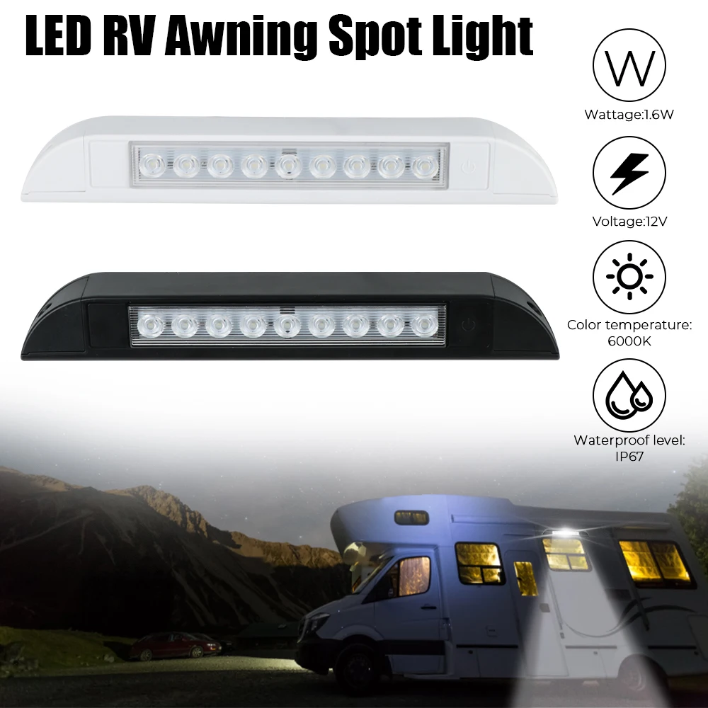 Outdoor Camping Light Light Bar 12V LED Awning Spot Light RV Yacht