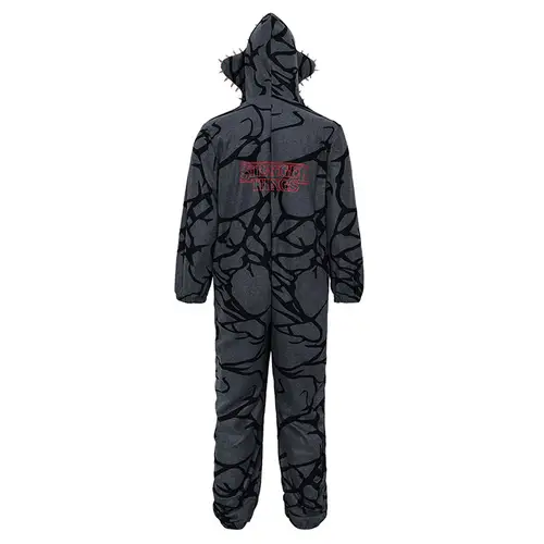 New Adult Kids Fall Winter Thicken Cannibal Flower Demogorgon Cosplay Costume Comfortable Flannel Fabric Pajamas Halloween Suits - Image 6