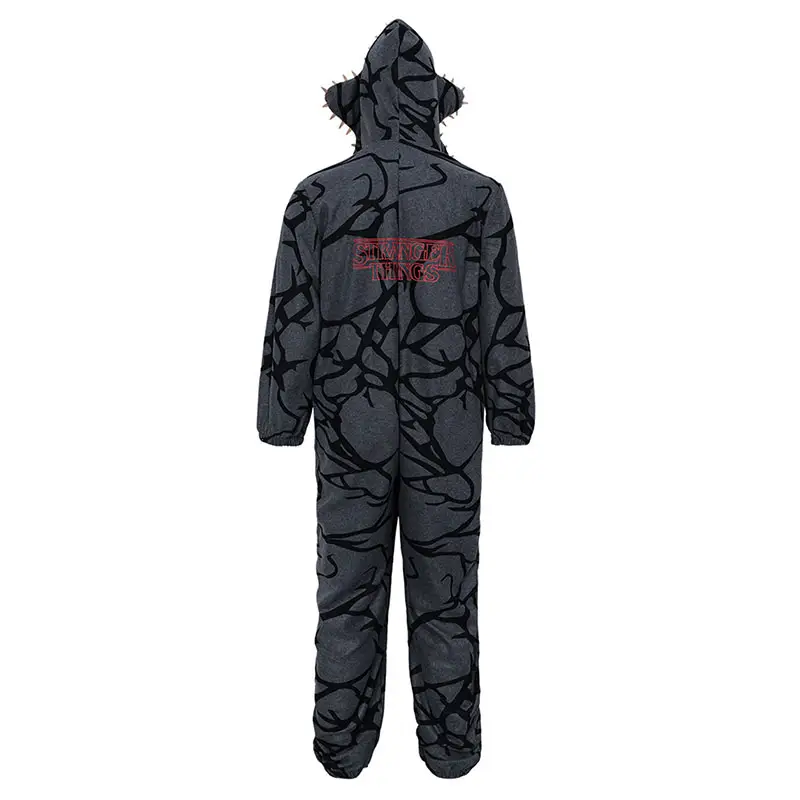 New Adult Kids Fall Winter Thicken Cannibal Flower Demogorgon Cosplay Costume Comfortable Flannel Fabric Pajamas Halloween Suits - Image 6
