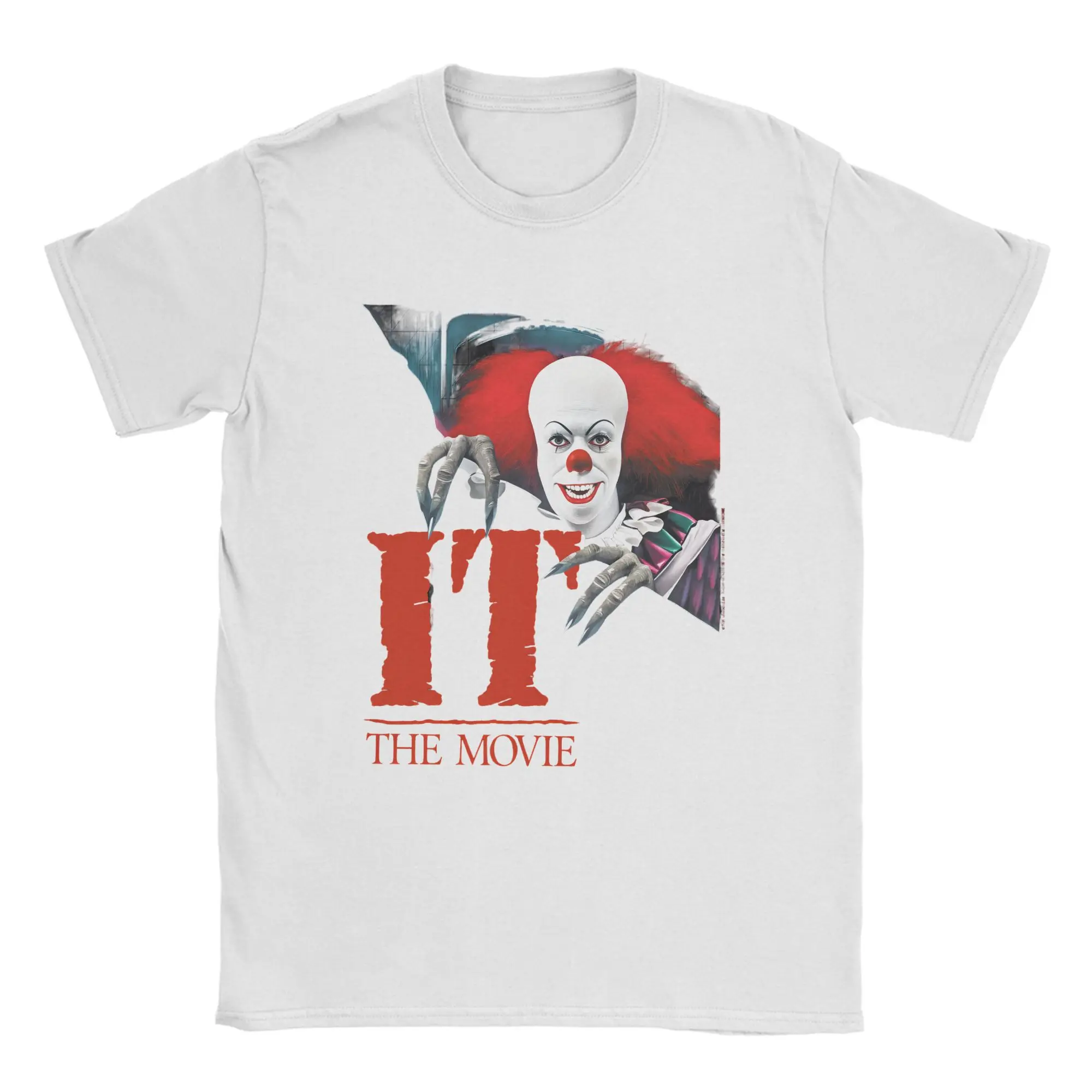 Männer T-Shirt Es Pennywise Film Lustige Reine Baumwolle Tees Kurzarm T Shirt O Neck Tops Plus Größe