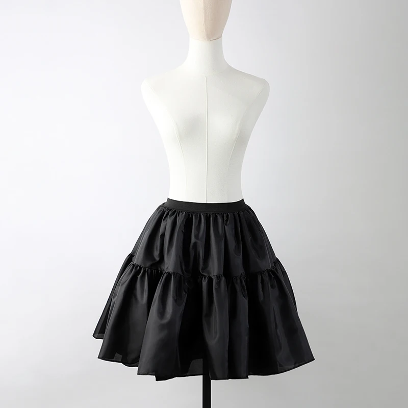 Skirt support lolita crystal yarn support cotton candy satin cloth black boneless soft yarn skirt petticoat skirt petticoat underskirt lolita petticoat