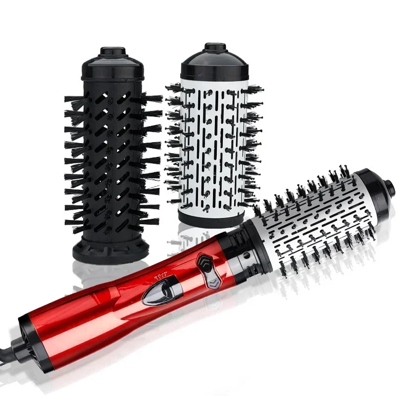 3 in 1 Rotating Hair Dryer Electric Comb Hair Straightener Brush Dryer Brush Hot Air Comb Negative Ion Hair Styler Comb 5