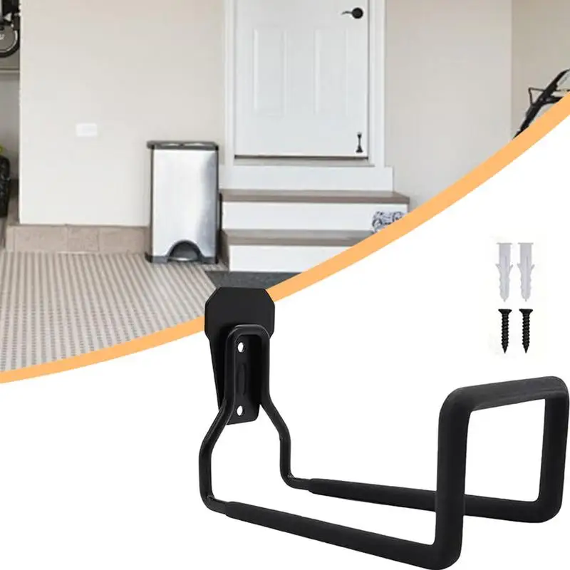 Garden Hose Hanger Heavy Duty Metal Wall Mounted Hook Garage Storage Organizer