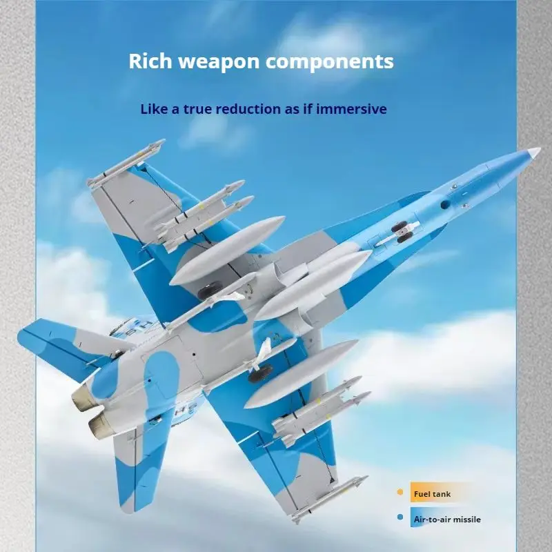 FMS F-18 호넷 시뮬레이션 전기 리모컨 항공기 모델, 고정 날개, 야외 성능 고속 모델, 64mm, 신제품