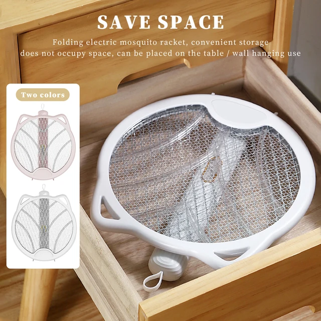 Összecsukható Elektromos Szúnyog Swatter Macska Fülek 1200Mah Szúnyoggyilkos Lámpa Kézi Usb Újratölthető Kártevőirtás Beltéri - Image 3