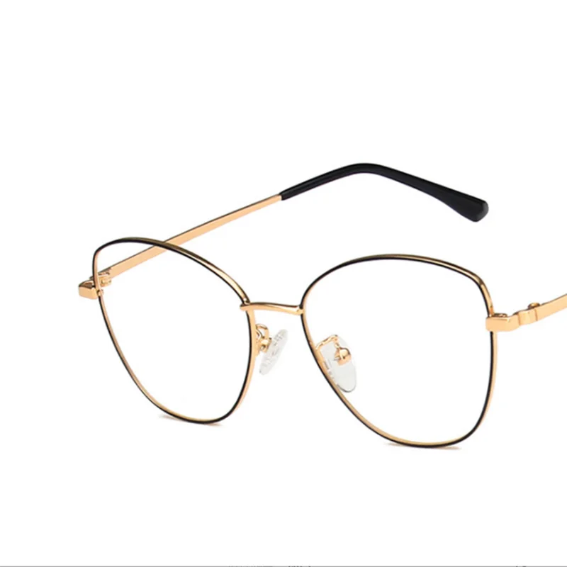Modne kocie oczy Metalowa ramka okulary do Krótkowzroczności z filtrem Anty Blue 7 Modne kocie oczy Metalowa ramka okulary do Krótkowzroczności 5