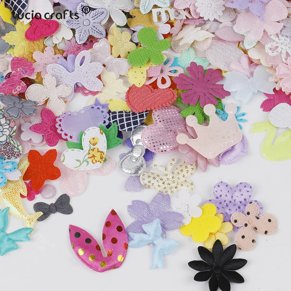 20g Random Mixed Sew On Patch More Styles Flower Butterfly Star Patches For Clothing DIY Stickers On Baby Clothes Decor R0236 images - 6