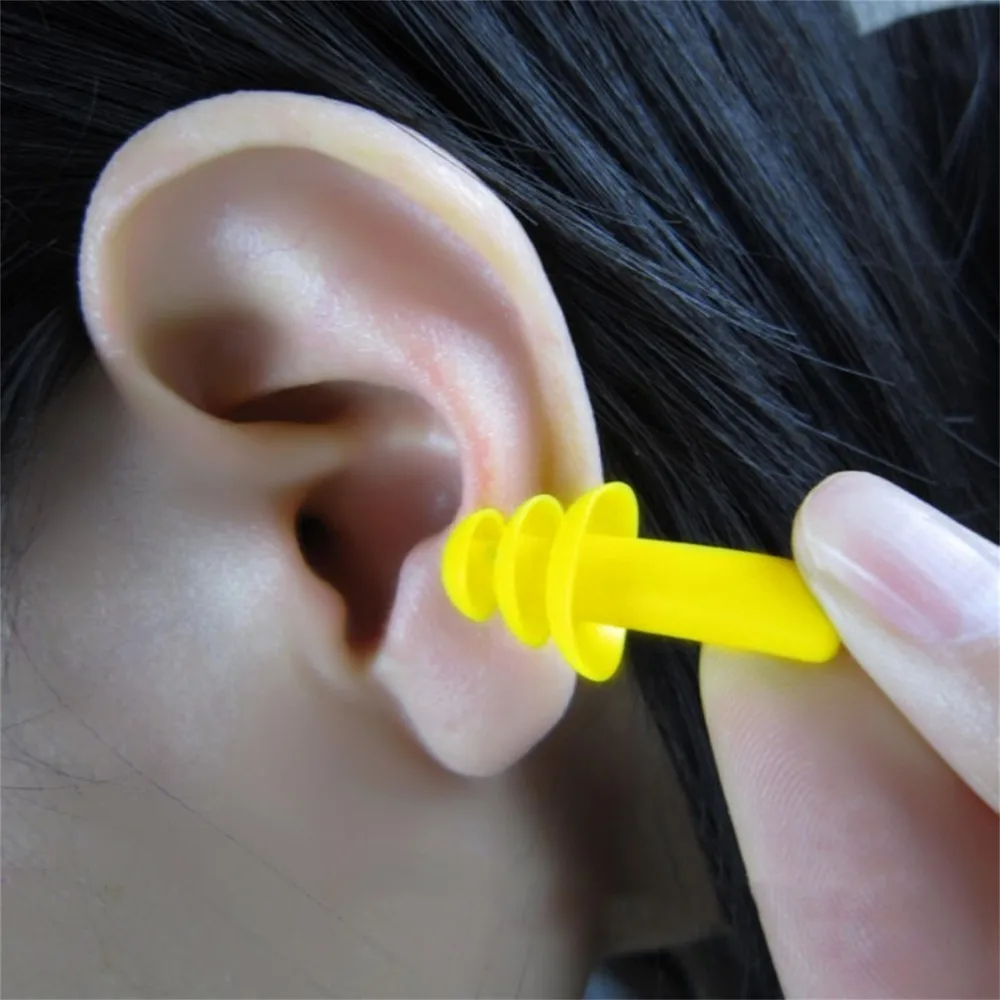 

New 1 Pair Spiral Waterproof Silicone Ear Plugs Anti Noise Snoring Earplugs Comfortable For Sleeping Noise Reduction Accessory