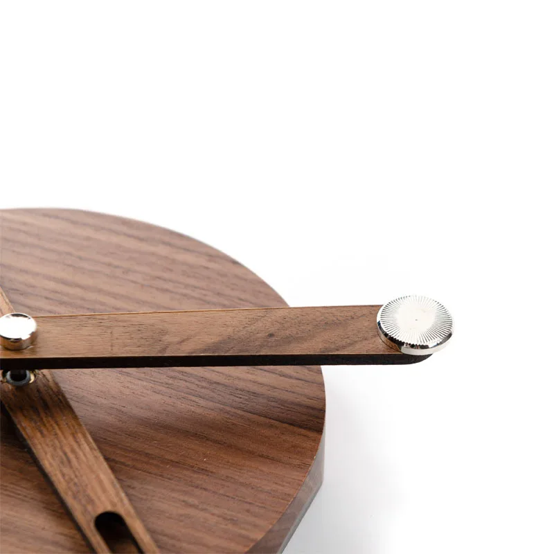 DIY Walnut Large Pointer Spain Large Wall Clock Mechanism with Needles Silent Quartz Movement Solid Wood Pointer Torque