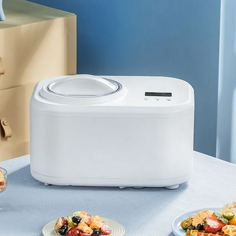 Household Automatic Quick Ice Cream Machine Yogurt Refrigerated Fermented Ice Cream DIY Popsicle Ice Cream Machine Home White 6