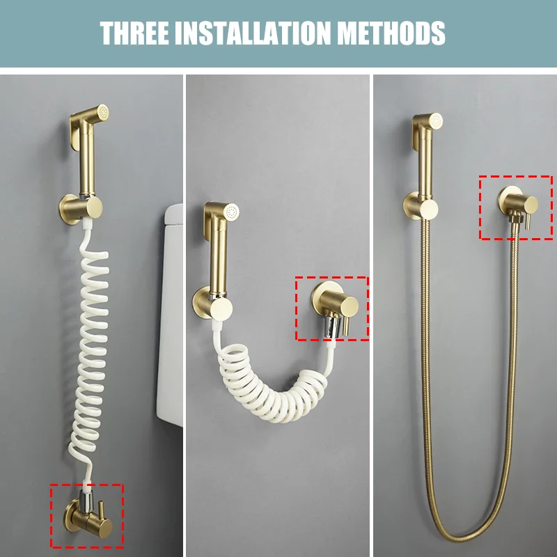 Brass Faucet Valve Wall Mounted Socket External Thread G1/2 "Black Faucet Shower Brass Angle Valve Bathtub Bathroom Accessories