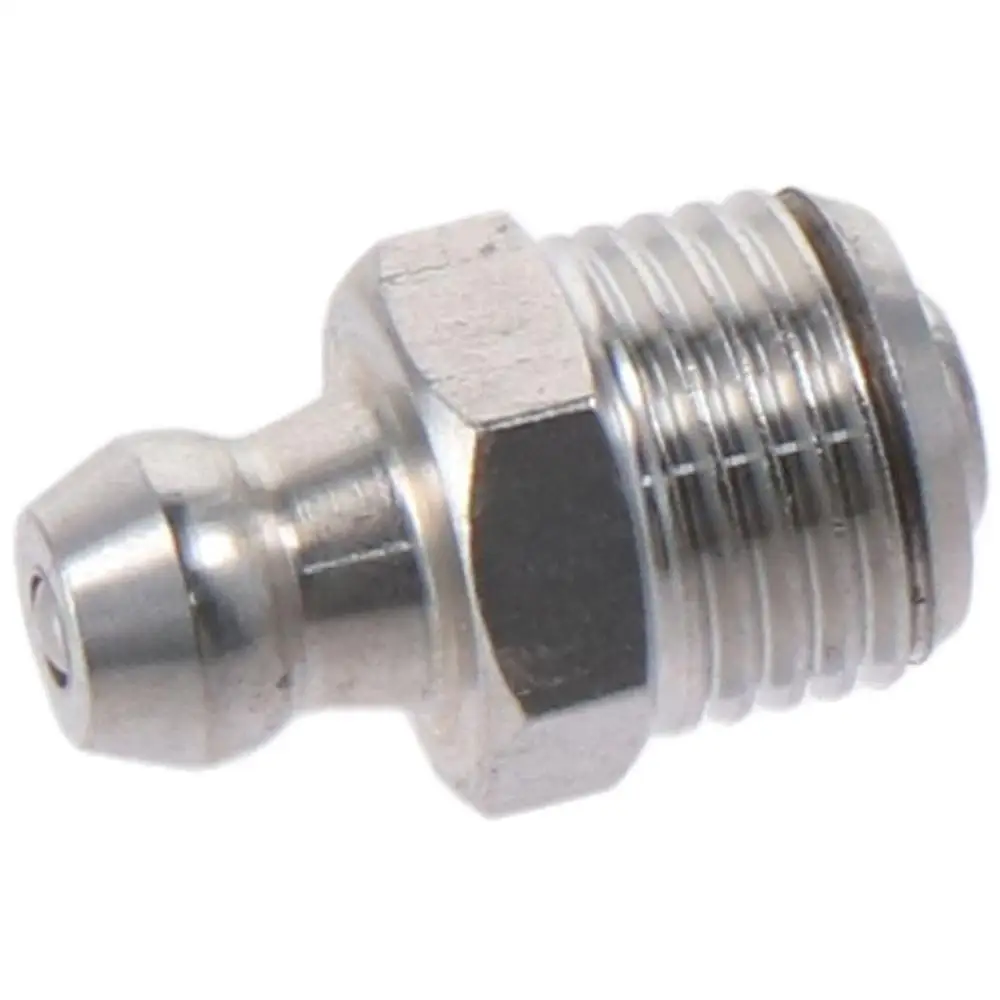Stainless Steel Straight Grease Fitting M8 x 1mm Thread Silver Hydraulic Grease Nipple M10 x 1mm Thread M6 for stainless steel grease nipple 10pcs
