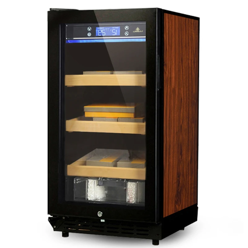 Factory New Cigar Cabinet Freezer Constant Temperature Wine Tea Humidor Parquet Luxury Cigar Storage Cabinet Fridge
