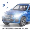 1:32 BMW X5 Pullback Car Toy with Lights Engine Sound, Suzuki Toyota Audi Diecast Car Model Scale Replica Gift Kid Boy Toy 2