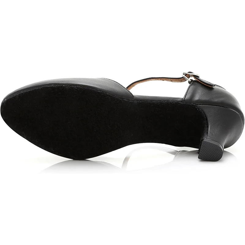 Women's T-Strap Character Dance Shoes Non-Slip Suede Sole Dance