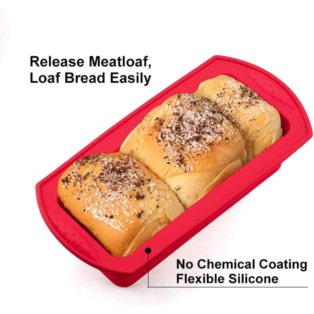 Rechteckige quadratische Silikonpfannen für Brot, Kuchen, tiefe