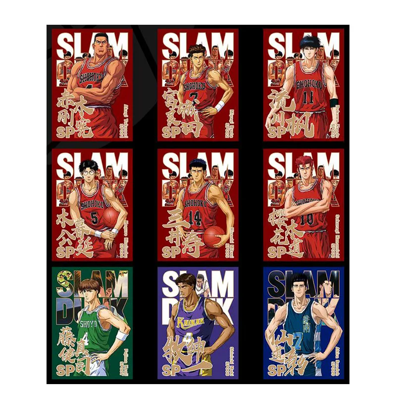 

Slam Dunk Sp Sakuragi Hanamichi Haruko Akagi Hisashi Mitsui Kaede Rukawa Anime Figure Game Collect Card Child Toy Birthday Gift
