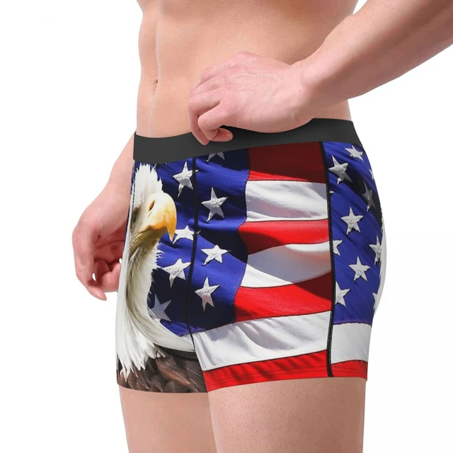 Sexy Men's US Dollar Print Underwear Shorts Briefs Cotton Boxer