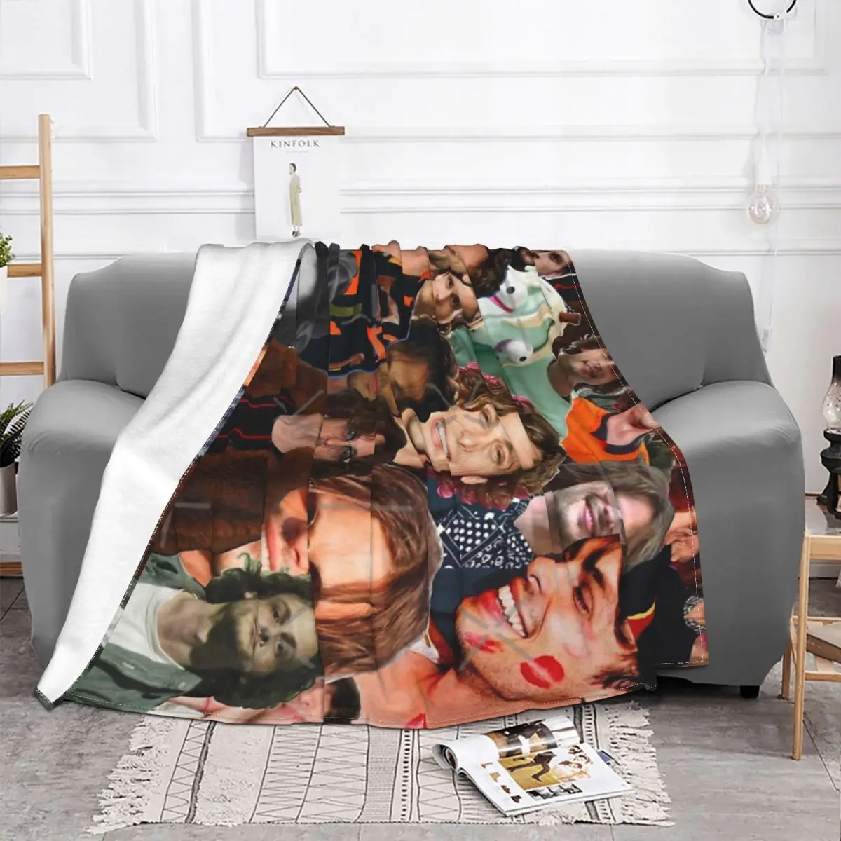 Matthew Gray Gubler Collage Plush Blankets Quilt For Bed