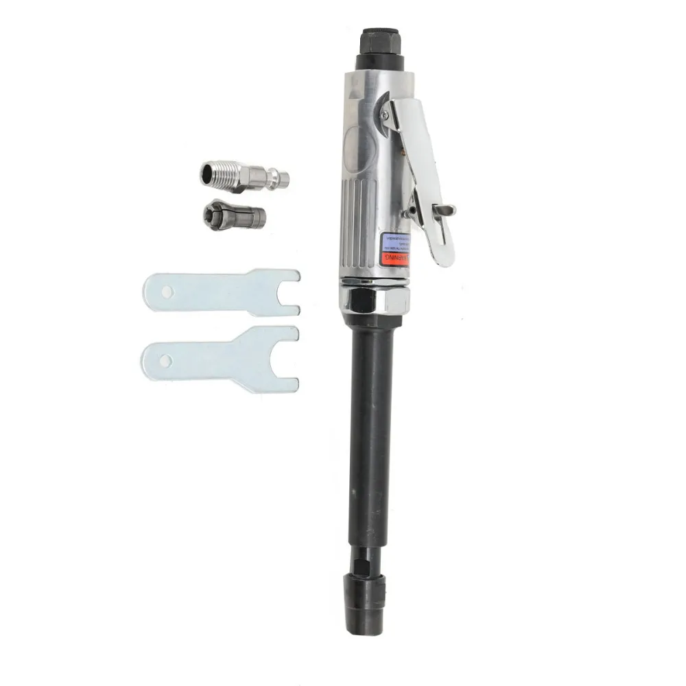 Die Grinder 1/4" STRAIGHT EXTENDED LONG REACH AIR DIE ANGLE GRINDER CUT-OFF TOOL 25000RPM