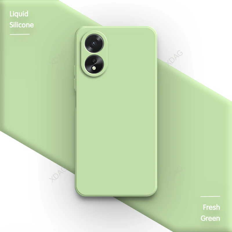 Premium Fluid Silicone Phone Case - Soft High-Quality Straight Edge Back Cover