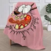 Cartoon C-Courage the C-Cowardly D-Dog Blanket Plush Nap Sofa rug for Living Room Office Bedroom Birthday Home Travel Kid Gifts 1