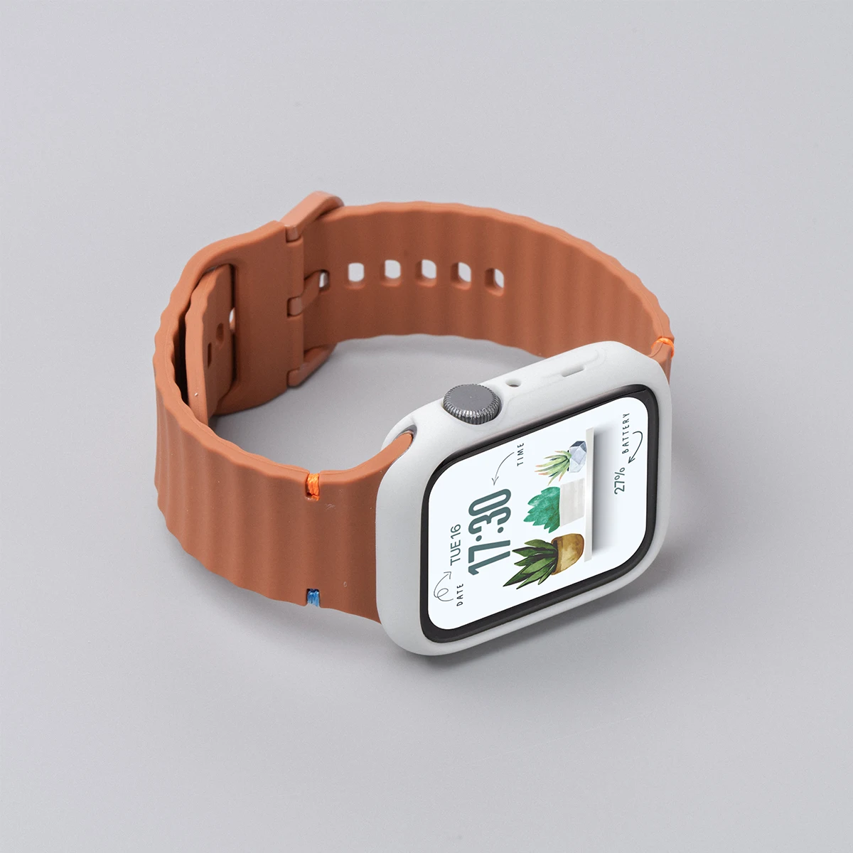 Enhanced Wave Strap & Silicone Cover Set for Apple Watch Ultra - Soft Sport Band Combo