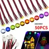 50pcs SMD LED Model Light 0402 0603 Micro Led Pre-Soldered Chip Wired 3V Railway Train DIY Model Building Kits Toy Leads Wires 1