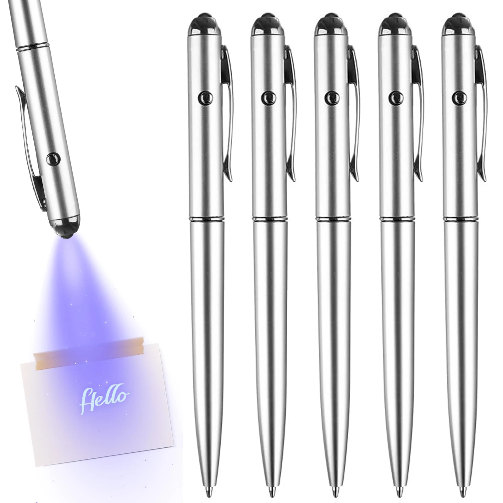 

5PCS Portable Banknotes Detector Pen Counterfeit Fake Forged Money Bank Note Checker Detector Tester