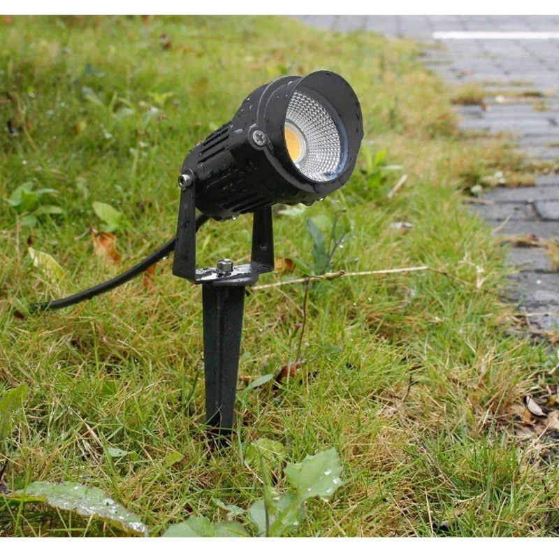 Garden Lighting LED 6W 9W 12W RGB DC12V Waterproof Outdoor Lawn Lamp AV85-265V COB 3W Spike Light Path Spotlights