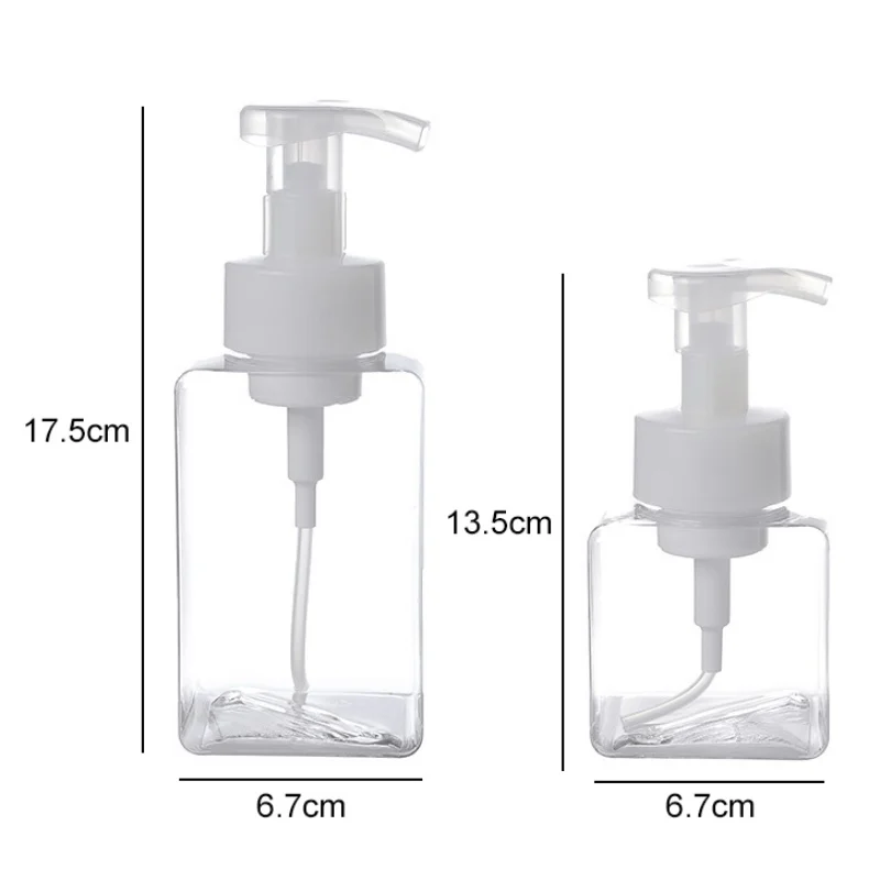250/400ml Large Foam Dispenser Plastic Pump Bottles Mini Empty Soap Refillable Bottle for Travel Cleaning Cosmetics Packaging