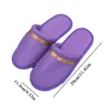 Adult Unisex Coral Fleece Slippers Winter Warm Home Slippers All-inclusive Slippers Solid Slippers Hotel Slippers Soft Non-slip 4