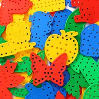 Montessori Sensory Toys Early Learning Basic Life Skills Busy Board Kids Lacing Threading Game Educational Gifts 1