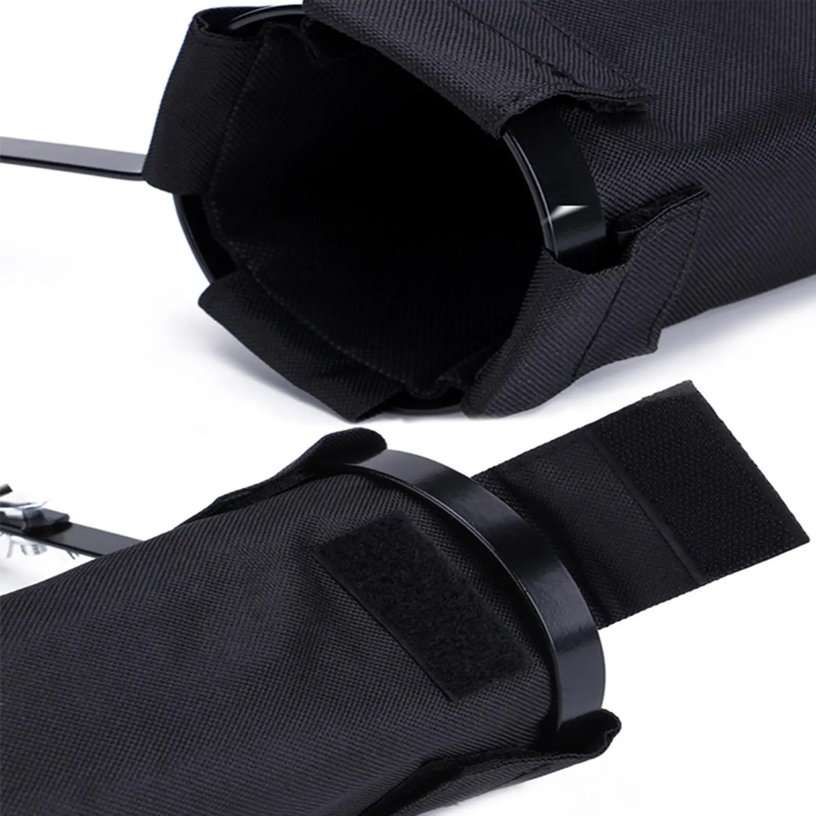 Drumstick Bag Container with Clip Clamp Wear Resistant Portable Black Drumstick