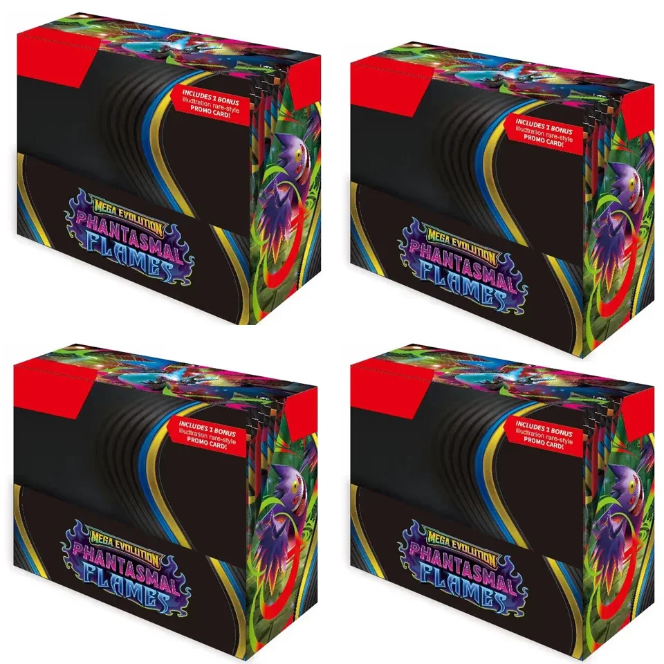 HOT-360개/세트  카드 MEGA EVOLUTION Phantasmal Scarlet Violet 151 Black Bolt 영어 부스터 배틀 트랜잭션 카드****