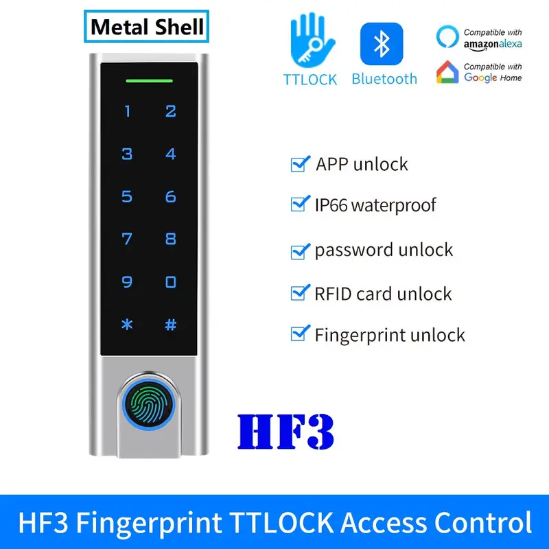 Waterproof RFID IC Bluetooth TTLOCK Keypad App Unlock Door Opener TT Lock Devices for Access Control K2/K2F/K3/K3F/K3Q/H3/HF3/G2 - Image 12