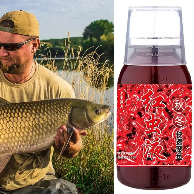 100ml Concentrated Red Worm Liquid High Concentration Fish Bait Attractant Fishing  Bait Additive Tackle Food for Trout Cod Carp - AliExpress
