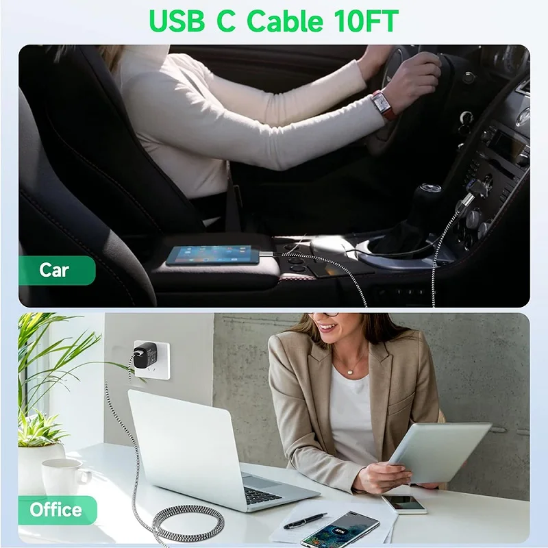 Premium Nylon USB A to Type C Fast Charging Cable