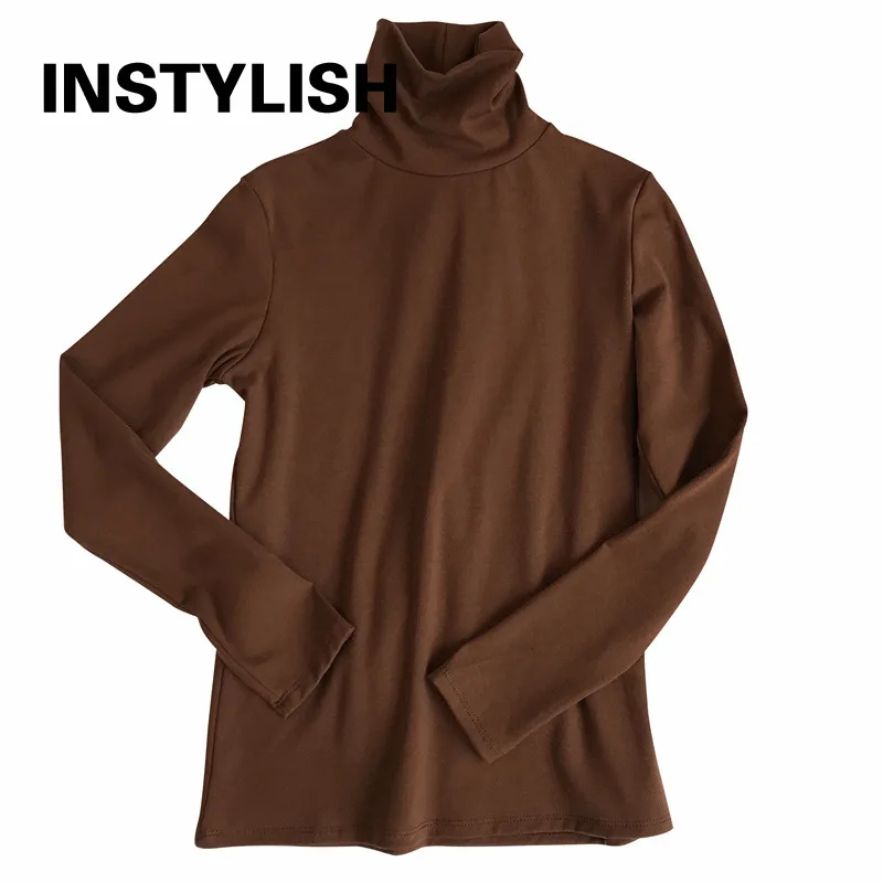 Spring Long Sleeve Turtleneck Tops Slim Knitted Bottoming T Shirt Korean Fashion Sweater Harajuku Pullover Women Clothing Jumper