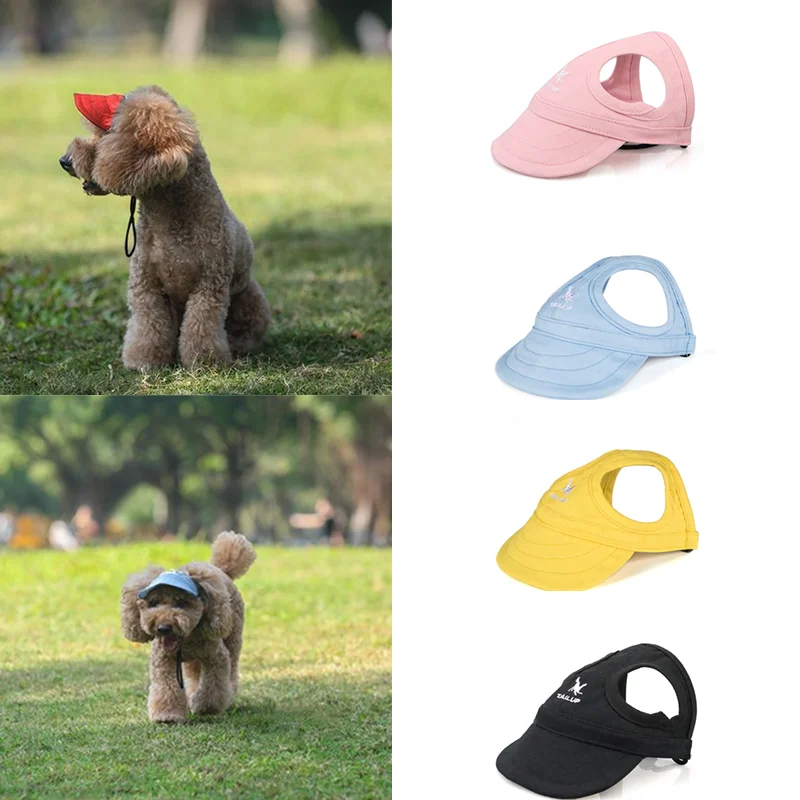Pet Dog Caps Small Puppy Pets Summer Solid Oxford Cap Dog Baseball